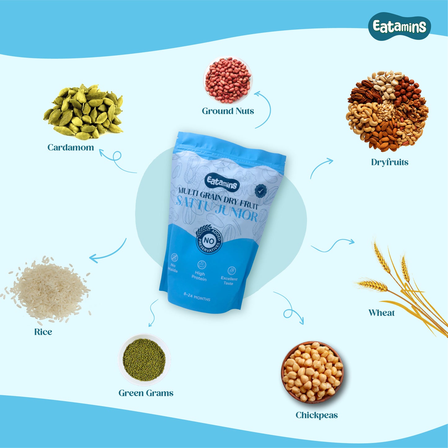 Sattu with Dryfruits (8-24 months)