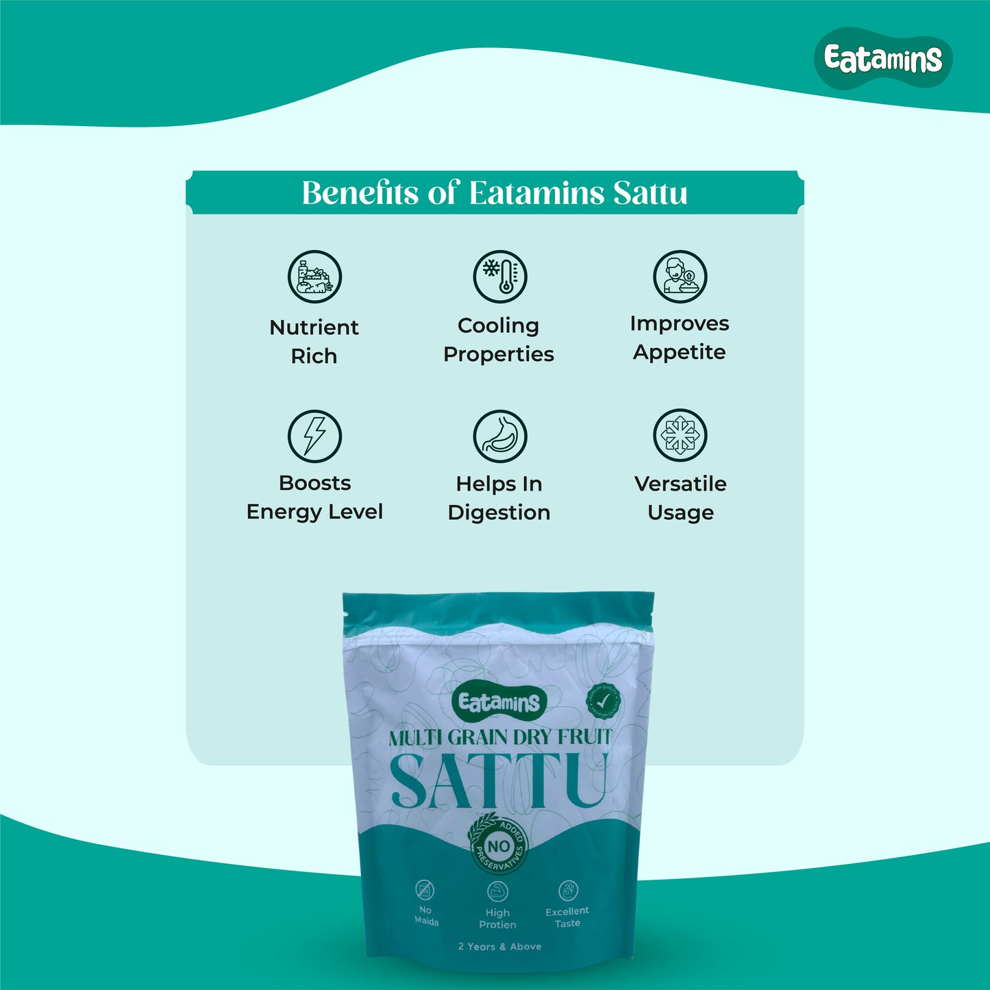 Sattu with Dry Fruits (2+ years)