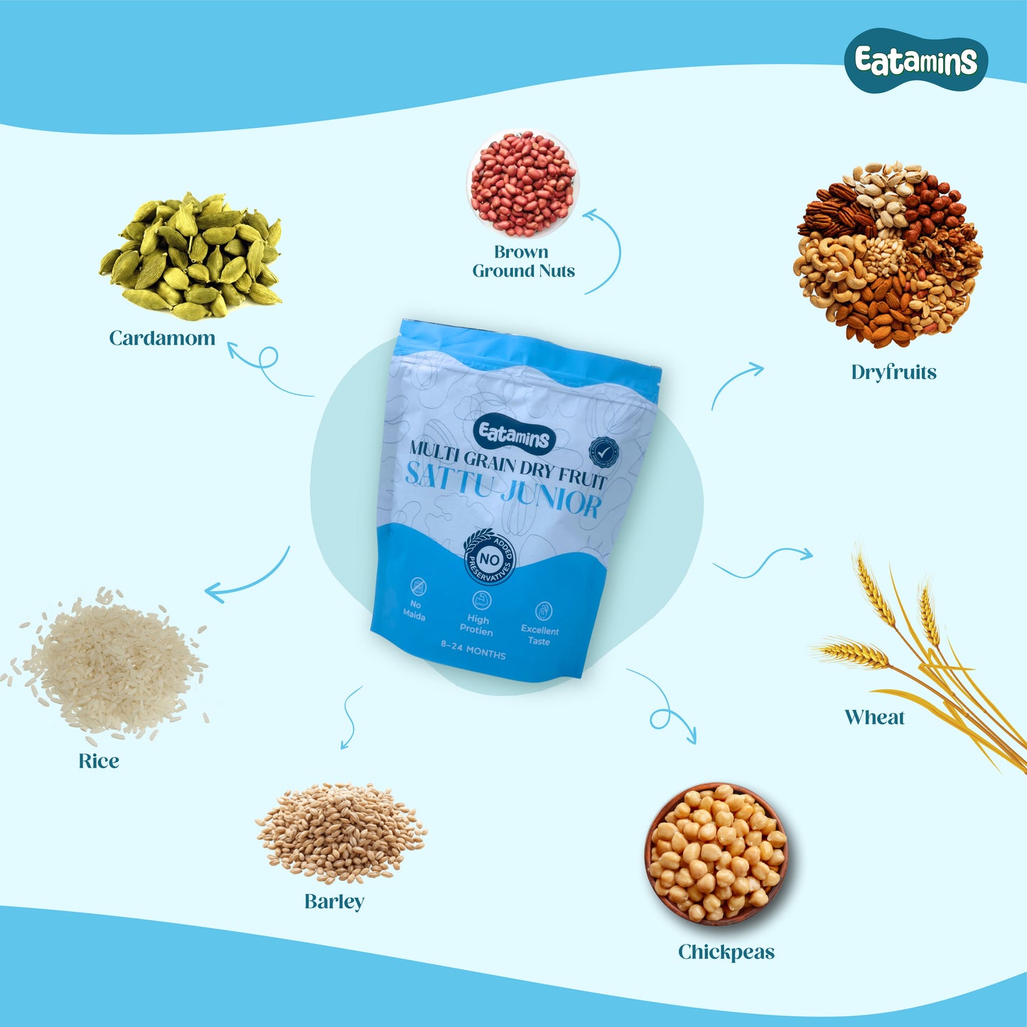 Sattu with Dryfruits (8-24 months)